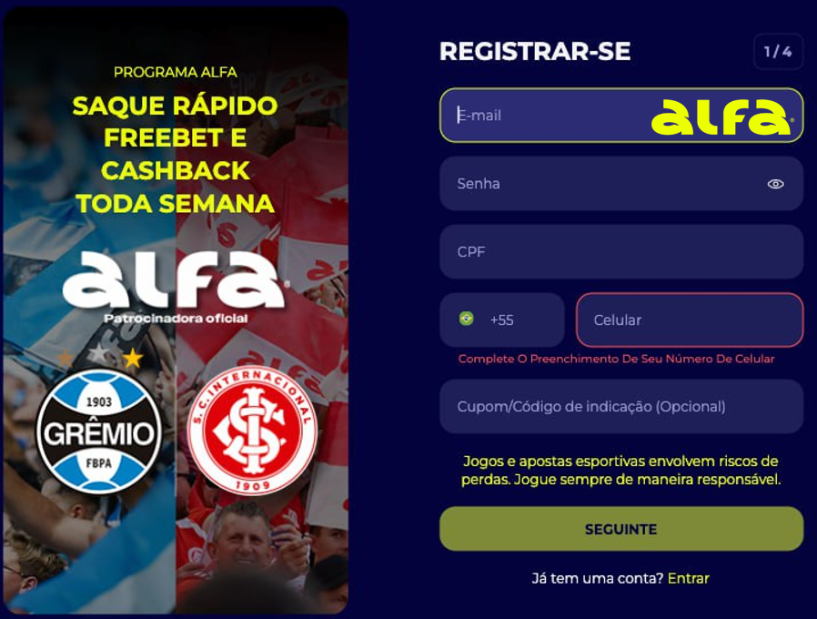 alfabet Registro